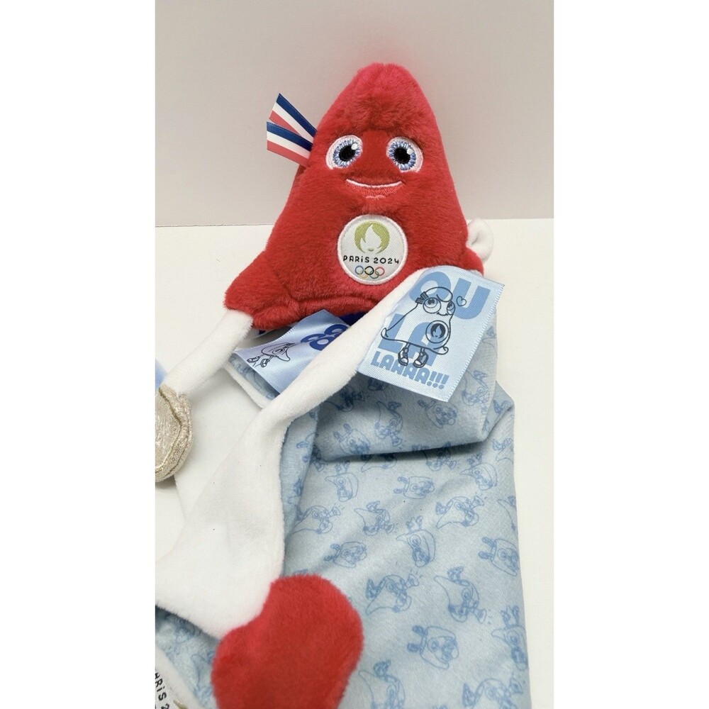 Le Doudou 2024 Paris Olympic Official Mascot Phryge Baby Lovey Plush Soft Toy